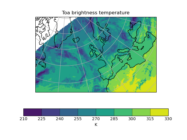 Toa brightness temperature